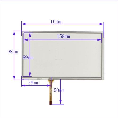ZhiYuSun wholesale XWT613 164*99mm 7inch 4lines resistance screen for car DVD redio this is compatible 164*99