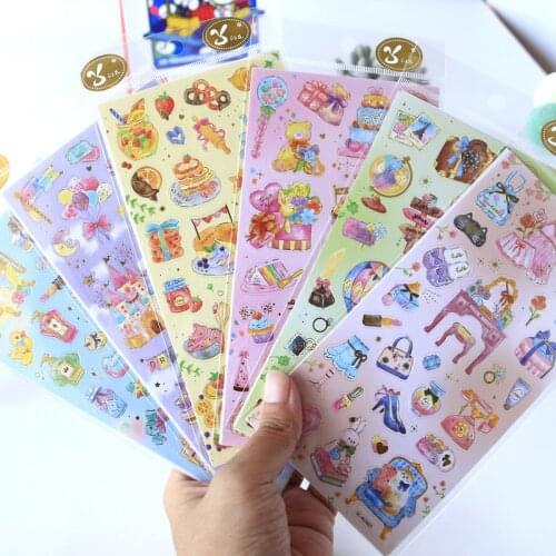 1pcs Kawaii Stationery Stickers Sweet Candy Travel Diary Planner Decorative Mobile Stickers Scrapbooking DIY Craft Stickers