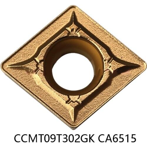 100% Original CCMT09T302GK CA6515 CCMT09T302 GK CCMT 09T302 Carbide Inserts Lathe Cutter Tunring Tool for Steel 10pcs/box