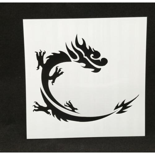 13*13 Dragon Layering Stencils for Diy scrapbook/photo album Decorative Embossing coloring,painting stencil,home decor