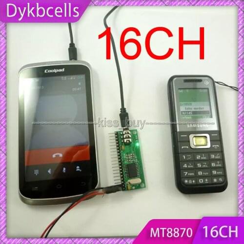 16 Channel DTMF MT8870 Audio Decoder Phone Voice Decoding Controller for Smart Home Automation Relay Module uno r3