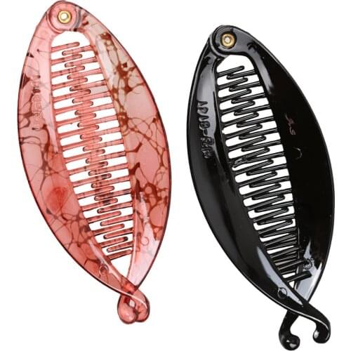 MagiDeal 2Pcs Hair Claw Tail Fish Clip Comb Hairclip Grips Clamp Accessories