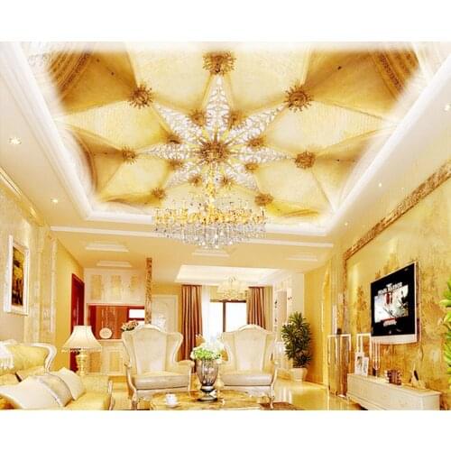 3d customized wallpaper EDesign Background of European Ceiling Fresco sky ceiling wallpaper 3d wall painting picture