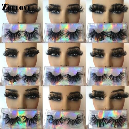 Top Quality 3d Mink Lashes Wholesale 25mm Long False Eyelashes Extension Thick Fake Lashes Cross Fluffy Mink Eyelashes Bulk