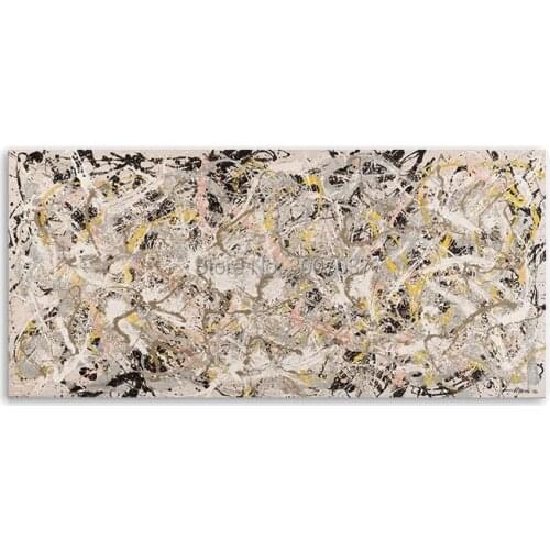 Hand Painted Jackson Pollock Abstract Modern Canvas Painting Oil Paintings Art Wall Pictures For Living Room Home Decor