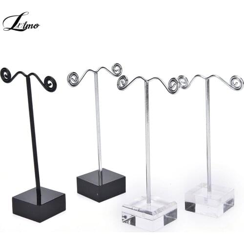 Acrylic Metal Tree Earring Necklace Jewelry Display Stand Rack Holder