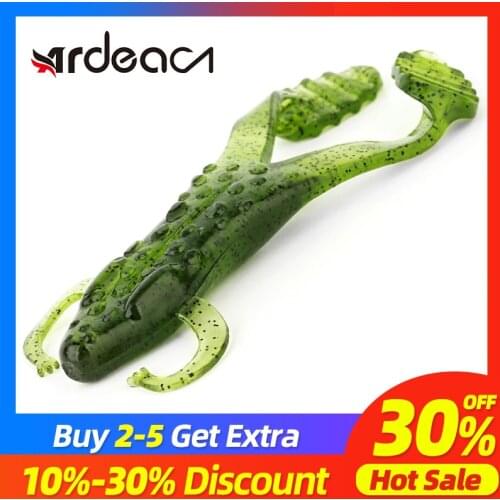 Ardea Soft Lures 105mm 12.1g Silicone Bait simulation frog Swimbait Artificial jigging Bass Wobblers Fishing Tackle