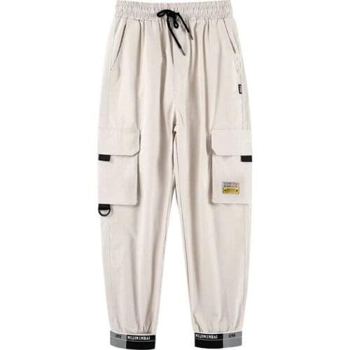 Elastic Waist Harem Pants Male Large Size 5Xl 2021 Oversized Men Cargo Pants Streetwear Black Mens Jogging Sweatpants Casual