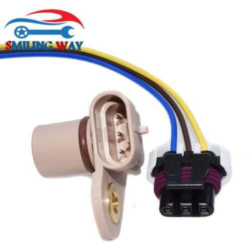 Camshaft Position Sensor CPS & Connector Plug Pigtail For Buick Cadillac Chevrolet GMC Saab Pontiac 12568983 12585545 12591720