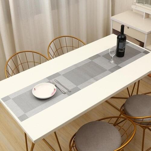 Long Tablecloth European PVC Table Runner Luxury Easy To Clean And Quick-drying Breathable Table Mat Coffee Table Flag