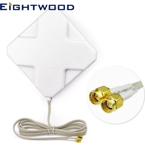 4G LTE Dual Band Antenna 700-2600Mhz 35dBi Omni SMA Male Aerial for 4G LTE Router Cellular Gateway Modem MiFi Mobile Hotspot