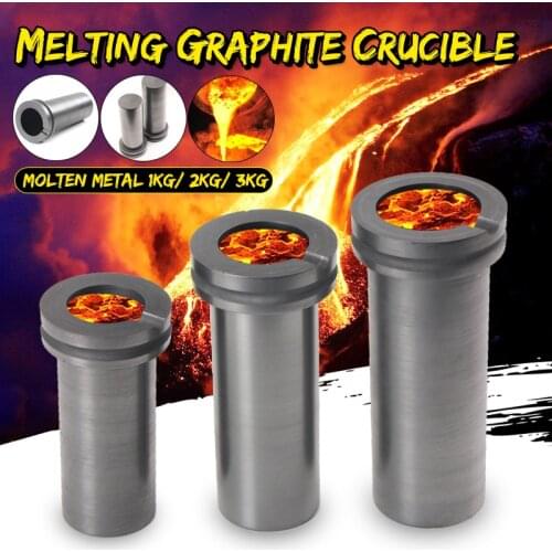 99.9% High Purity Graphite Good heat transfer performance Casting Melting Crucible 1 / 2 / 3KG For Gold Silver