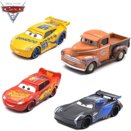 1:55 Disney Pixar Cars 3 Diecast Metal Car Toys Jackson Storm Lightning McQueen Cruz Ramirez Carro Juguete Birthday Boy Gift