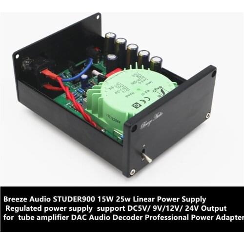 Breeze Audio 15W Linear Power Supply Regulated power supply Refer to STUDER900 support 5V/ or 9V/ or12V/ or 24V Output for DAC