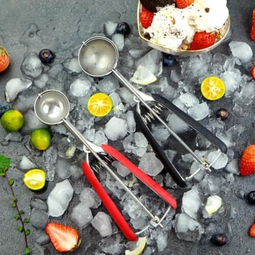 Ice Cream Spoon Eco-friendly Labor-saving Stainless Steel Thick Watermelon Fruit Scoop Supplies Tool For Kitchen Convenient Use