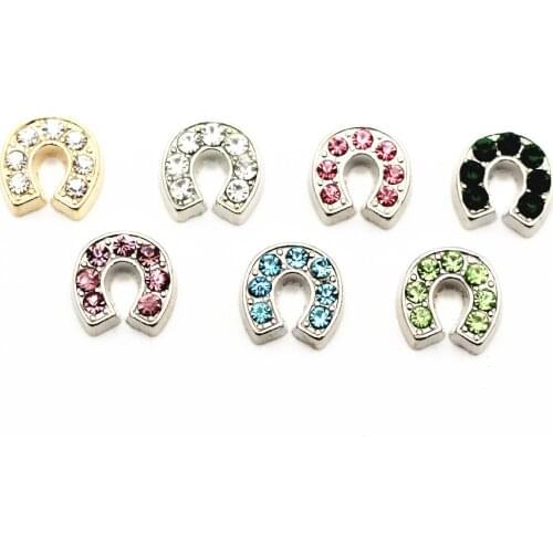 Newest 10pcs/Lot Mix Letter; Alphabet U Floating Charms Living Glass Floating Pendant Lockets Charms