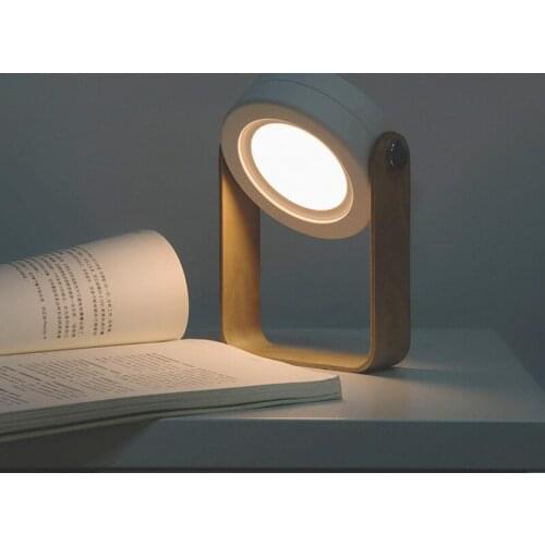Portable Desk Lamp Touch Switch 3 Modes Rechargeable Protection Girl Eye Reading Night Light Dimmer Retractable Hook Lantern