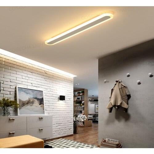 Simple entrance hallway ceiling light led thin strip induction light creative corridor balcony cloakroom study light