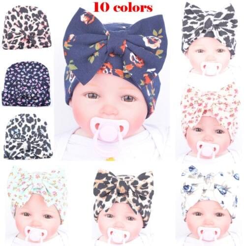 Baby Boy Girls Toddler Infant Kids Children Winter Knit Floral Hat Cap Beanie Party Hats