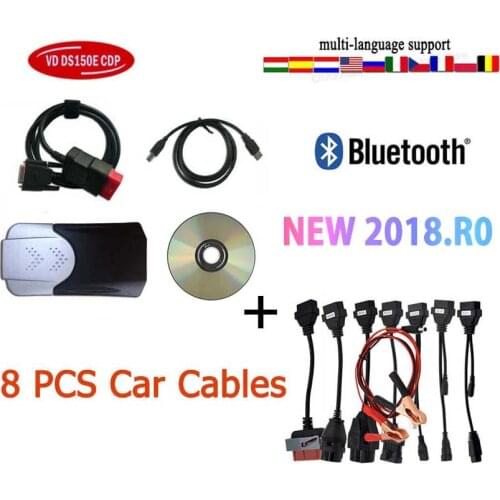 2021 New Vci Scanner with bluetooth USB vd ds150e cdp pro 2017.r3 NEW keygen for delphis obd obd2 cars & trucks diagnostic tool