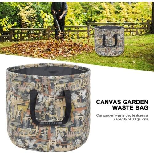 Garden Waste Bag Outdoor Yard Waste Bags Reusable Folding Garden Leaf Bag Garbage Trash Rubbish Sorting Bins Storage Organizer