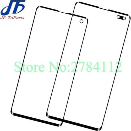 30Pcs Touch panel Replacement For Samsung Galaxy S10 G973 / S10+ Plus G975 / S10E G970 5.8" black Front Outer Glass Lens Cover