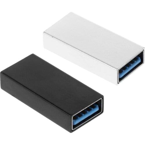 USB 3.0 Coupler Female to Female Adapter Gold-Plated Super Speed USB 3.0 Coupler Extender Connection Converter