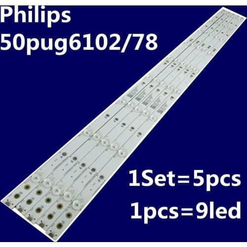 1 set=10 pcs LED Strips for Phi lips 50pug6102 / 78 50PUF6102/T3 50pug6102 AOC Le50u7970