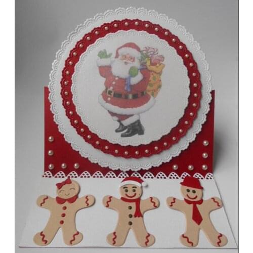 Gingerbread Family Metal Cutting Dies Stencils for DIY Scrapbooking photo album Decorative Embossing DIY Paper Cards
