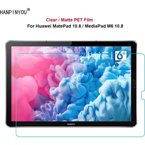 For Huawei MatePad 10.8 / MediaPad M6 10.8 Front Slim Soft Clear / Matte No Fingerprint Ultra Thin Screen Protector PET Film