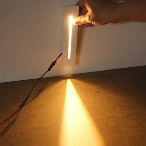 Smart Motion Sensor Night Lighting Embedded Wall Lamp Radar Sense LED Stair Light, Kitchen Lamp Step, Corridor, Hallway Pathway