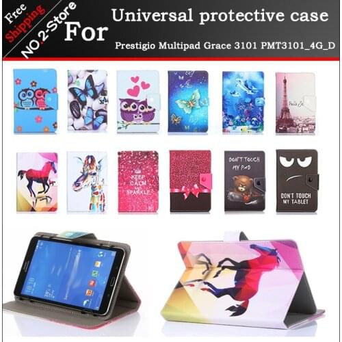 Universal stand Case For Irbis TW55/TW57/TW88/TX58 TZ172/TZ185 10.1 inch Tablet PU Leather Cartoon Cover Case + free 3 GIFTS
