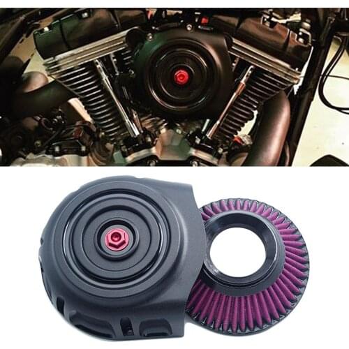Motorcycle Vintage Air Cleaner Filter Intake w/ Spike Filter Fits For Harley Sportster 48 72 iron 883 Touring Dyna FXDLS Softail