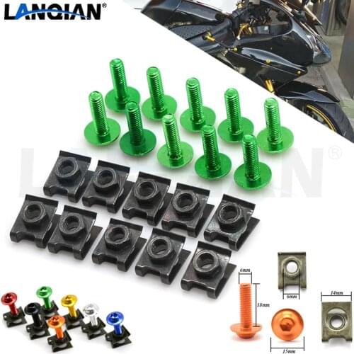 Motorcycle Fairing Screws Fastener Clips Body Spring Nut Bolts Kit For Kawasaki ZX1400 ZX14R ZZR1400 Z1000 SX NINJA 1000 Tourer