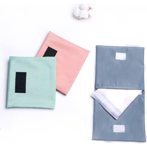 1PCS Girls Diaper Sanitary Napkin Storage Bag Sanitary Pads Package Bags Coin Purse Jewelry Organizer Credit Card Pouch Case