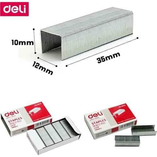 5000PCS/LOT Deli 0015 Heavy staples 23/10 staples 12x10mm staples width 12mm height 10mm capacity 75pages 70g papers