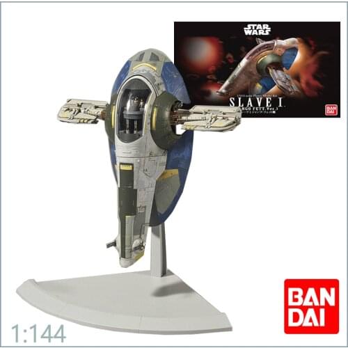 Bandai Star Wars 1/144 SLAVE I Jango Fett Special Machine Anime Figures Assembly Assembling Collection Toys Birthday Present