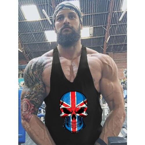 Muscle Guys Brand Gyms Clothing Bodybuilding Stringer Tank Top Men Fitness Singlet Sleeveless Shirt Cotton Undershirt for Man