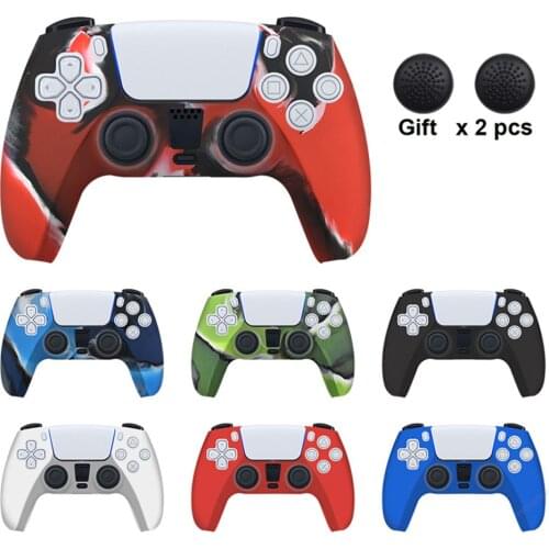 For PS5 Soft Silicone Gel Rubber Case Cover For SONY Playstation 5 For PS5 Controller Protection Case For PS5 Accessories