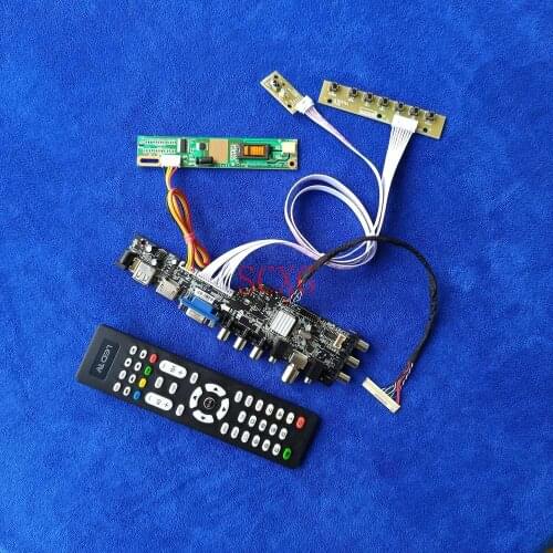 DVB Digital LCD screen drive card KIT LVDS 30-Pin HDMI-compatible VGA AV USB 1400*1050 Fit HT14P11/HT14P12/LP141E2/LP141E3 1CCFL