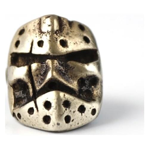 EDC Tools Brass Scar Male Lanyard Bead Paracord Knife Beads Knife Keychain Tool DIY Pendant