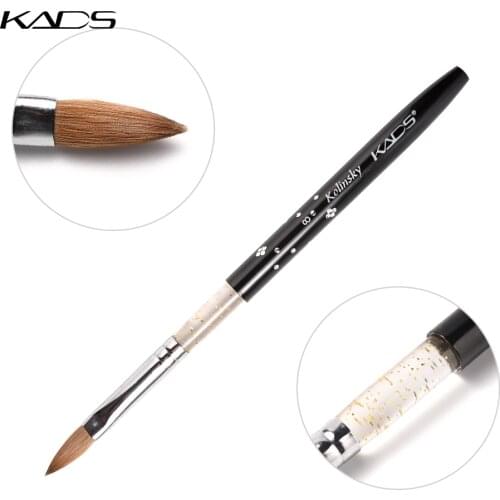 Hot Sale 5pcs/pack Black size 8# Acrylic Nail Brush Nail Polish Tools Brushes For Gel Nail Polish DIY Drawing Painting Pen
