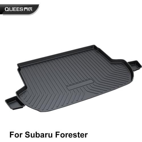 QUEES Custom Fit Cargo Liner Tray Trunk Floor Mat for Subaru Forester 2012 2013 2014 2015 2016 2017
