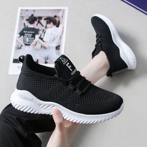 2021 New Mesh Sneakers Female Students Spring Summer New Womens Shoes Korean Fashion Running White Shoe Breathable Mesh Shoes