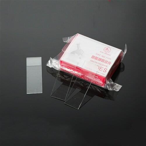 Microscope Slides Ground Edges Micro Slides Glass 25.4*76.2mm (1''x3'') Single Head Frosted Microscope Accessories 50 / PK