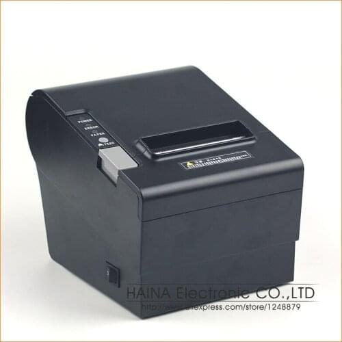 Parallel and USB Interface 80MM Thermal Receipt Printer, 250mm/s High Speed POS Printer Auto Cutter Support Logo printing