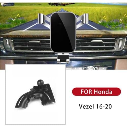 Gravity Car Mount For Mobile Phone Holder Car Air Vent Stand Cell Phone GPS Support For Honda Vezel 2016 2017 2018 2019 2020