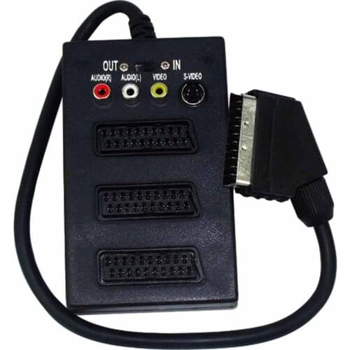SCART DISTRIBUTOR PCS SET SWITCHLİ TOS FİŞLİ (1 MALE-3 FEMALE SCART)