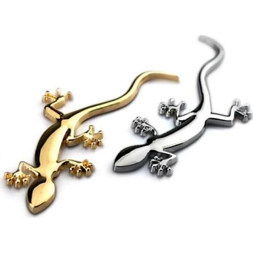 Rete Gecko Lizard 3D Metal Car Auto Motorcycle Logo Emblem Badge Car Styling Stickers Automobiles Car-Styling Accessories Wh