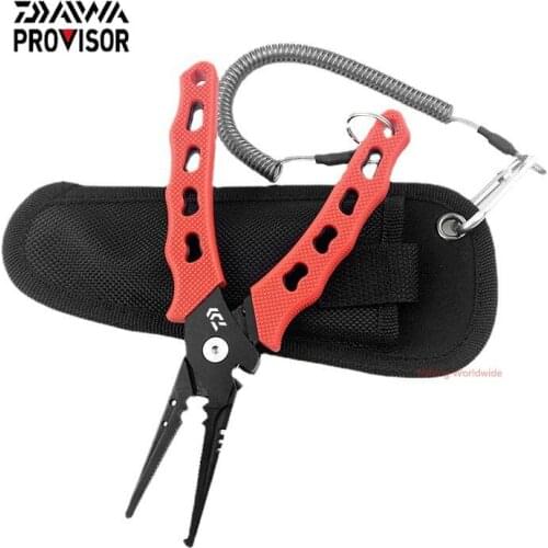 17cm Stainless Steel Daiwa Fishing Pliers Split Ring Cutter Carp Curling Lead Fish Rack Fishing Gear Dehook Fishing Supplies